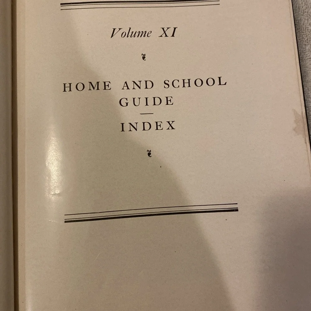 The New Wonder World-Vol 11-Home and School Guide-Index by Geo L. Shuman, 1952